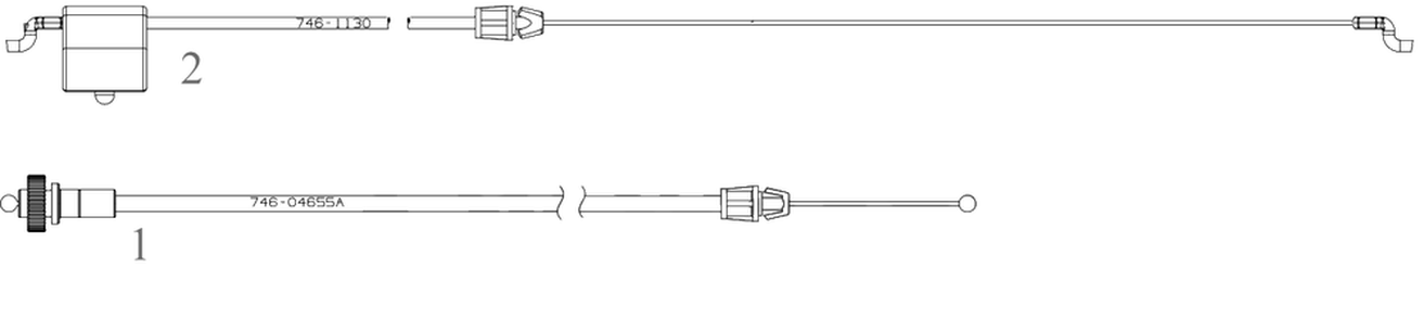 Cables Diagram and Parts List for 12AVB2ML345 2022 Yard Machines Lawn Mower